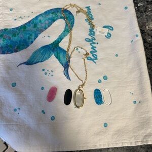 Kendra Scott “Elle” Gold Locket with 5 interchangeable stones NWT $150 now $50